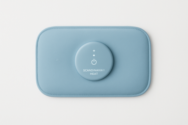 Uppvärmd värmekudde för mensvärk