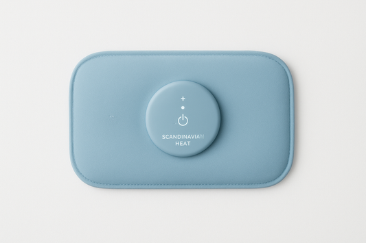 Uppvärmd värmekudde för mensvärk