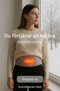 Uppvärmd värmekudde för mensvärk