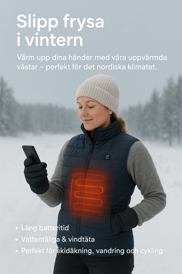 Herr och Dam Smart Värmeväst